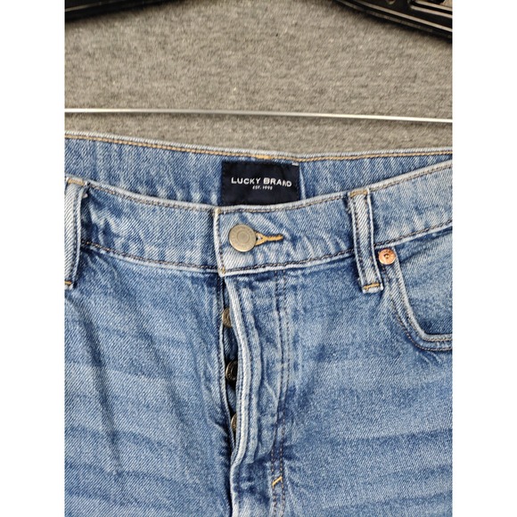 Lucky Brand Womens‎ Jeans 14 Blue Denim Faded Drew Mom Casual Classic Button Fly - Picture 2 of 10